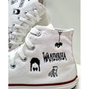 Tênis All Star Converse customizado Wandinha