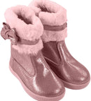 Bota Cano Médio Infantil Menina Molekinha Rosa