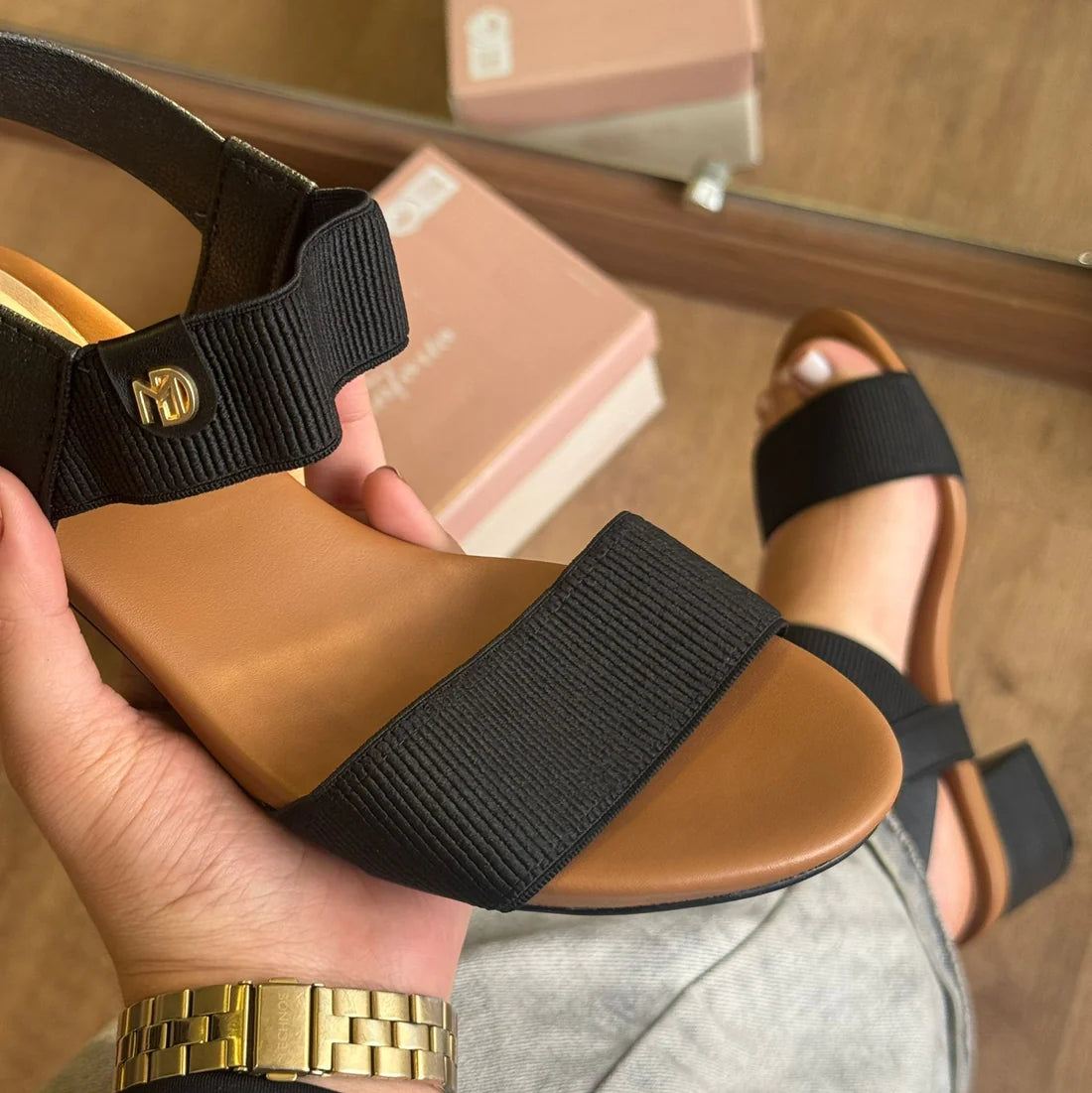 Sandália Modare Elástico