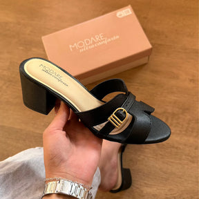 Sandália Mule Modare Salto Bloco Baixo