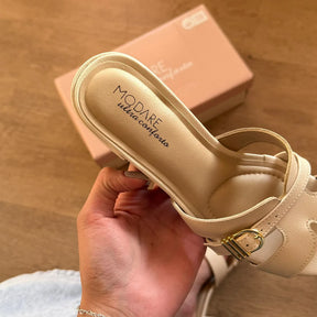 Sandália Mule Modare Salto Bloco Baixo