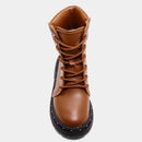 Bota Coturno Infantil Molekinha Menina - Caramelo